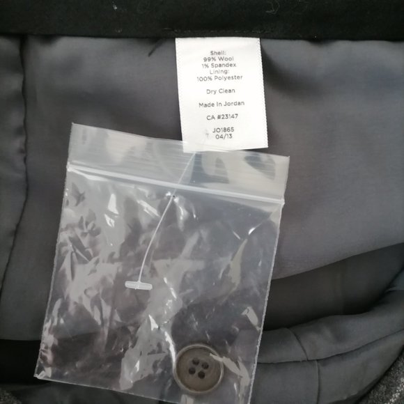 Talbots Women's Heritage Gray Striped Pants Size 8 - Picture 6 of 6